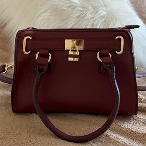 Maroon and gold purse (never used)